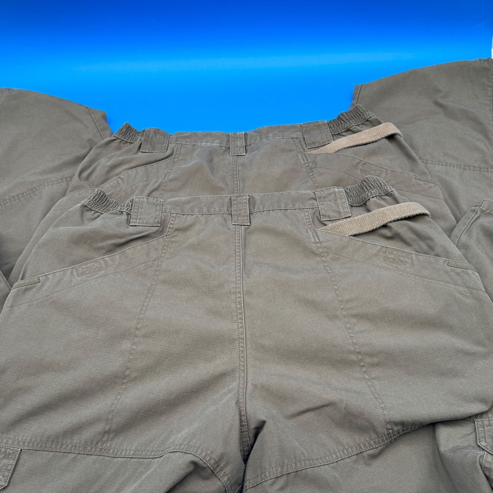 (2) Pairs - 5.11 Tactical Men's Cargo‎ Pants Khaki Utility Workwear Size 34x30